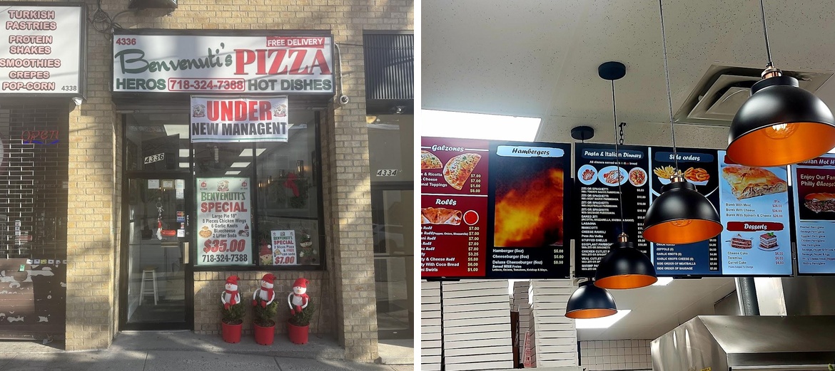 Benvenuti Pizza Menu